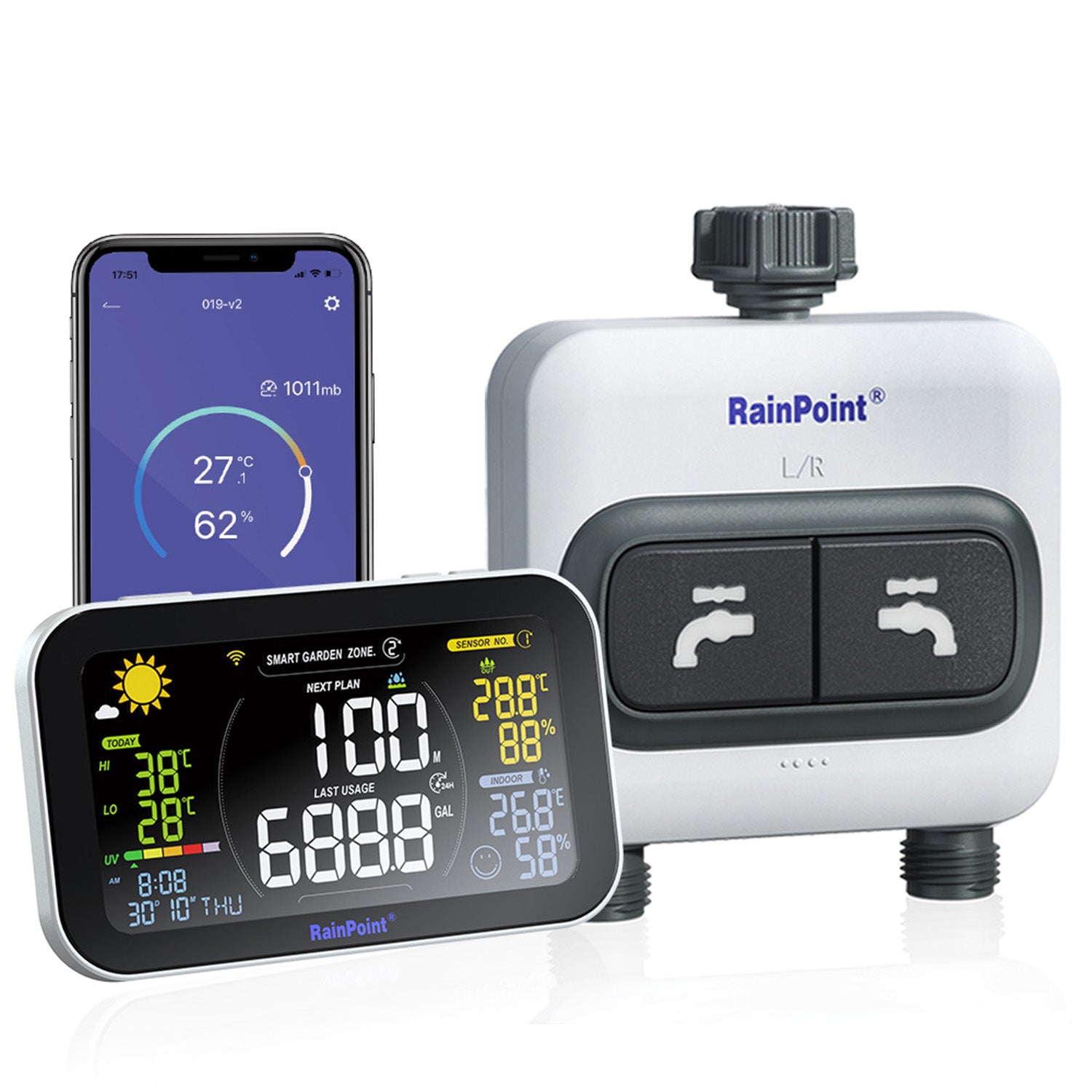 RainPoint Smart WiFi 2-Zone Sprinkler Timer – RainPoint Irrigation