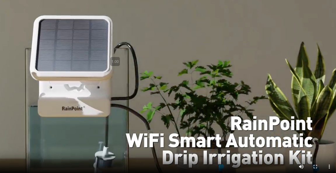 RainPoint Wifi Smart Drip Irrigation Water Timer for Indoor Plants