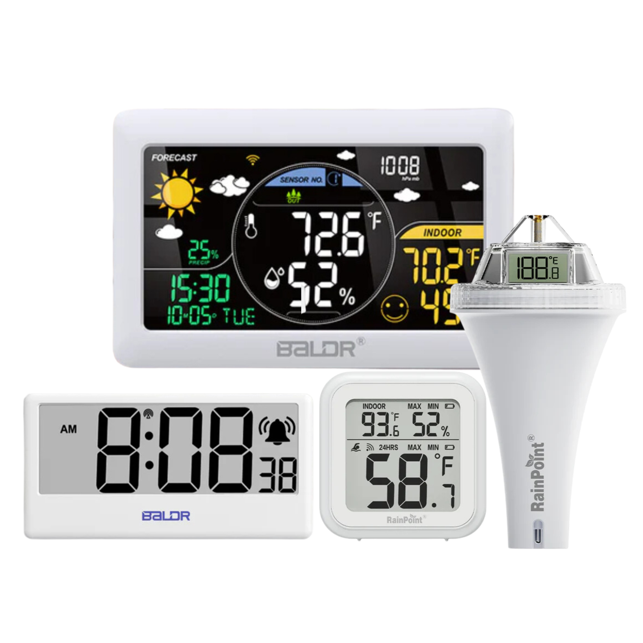 3-in-1 Smart Weather Monitoring Bundle Package