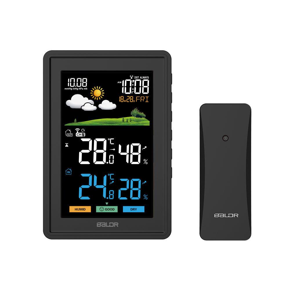 BALDR Wireless Indoor-Outdoor Weather Station, Personal Weather Station for  Home Monitoring & BALDR Wireless Weather Station Outdoor Remote Sensor 