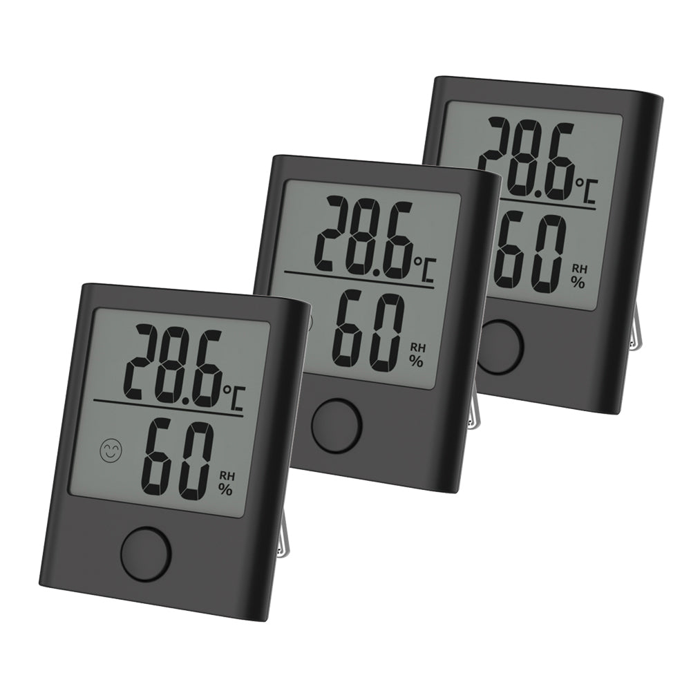 Black Digital Thermometer Mini