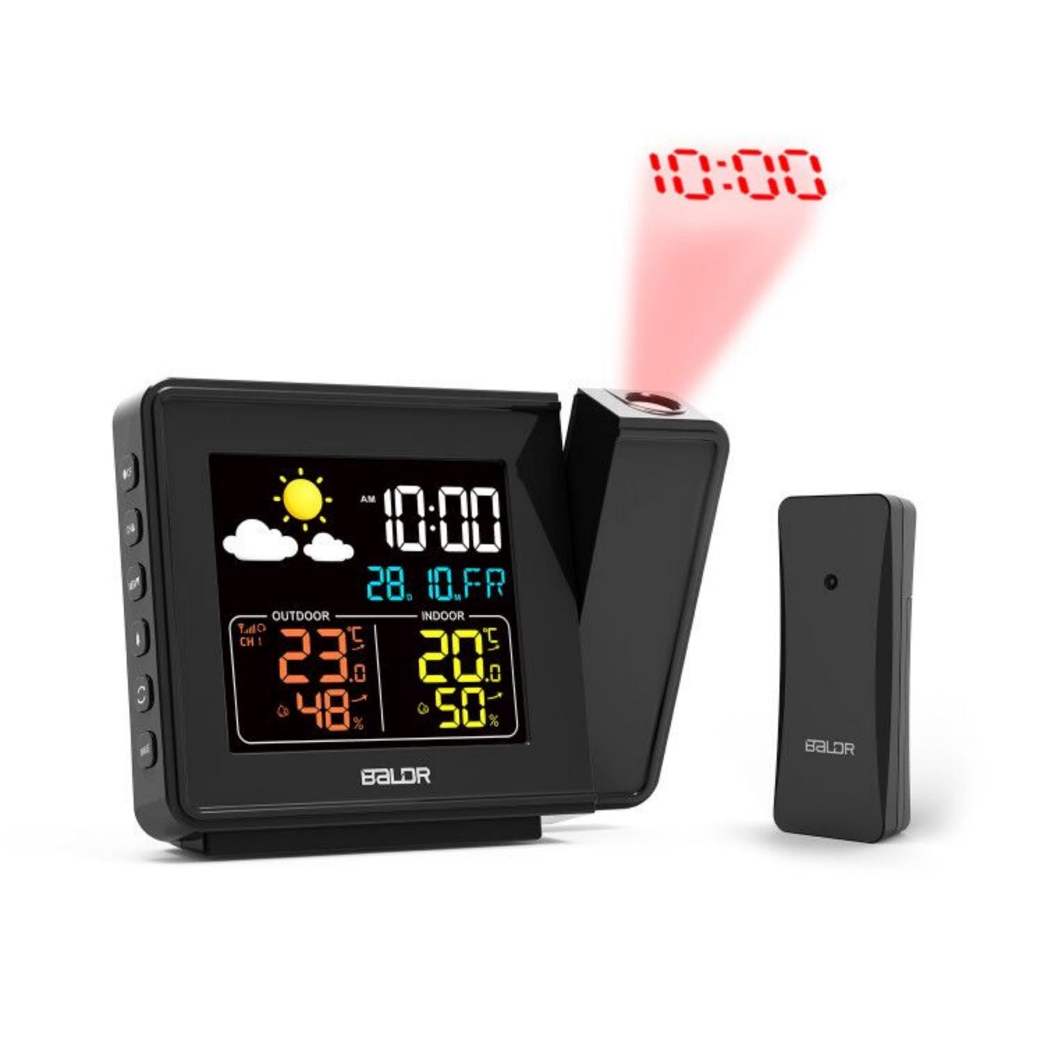 Projection Alarm Clock Outdoor Temperature